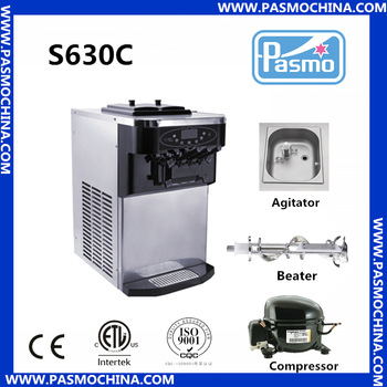 S630C air pump <font color='red'>one</font> system cheap soft <font color='red'>ice</font> <font color='red'>cream</font> machin