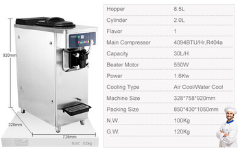Automatic machines Pasmo S930F ice cream maker