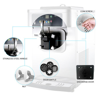 pasmo S110F 1 flavor soft ice cream machine