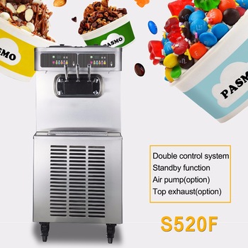 Pasmo S520F Factory Prices Commercial Yogurt Ice Cream Making Machine Fashion 2 1 Mixed Flavors Frozen Yogurt Ice