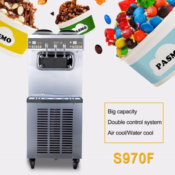 Pasmo S970F 3 flavors soft ice cream machine commercial ice cream making machine ice cream machine