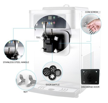Pasmo S110F Table model 1 flavors high quality soft ice cream machine for commercial