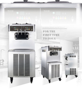PASMO S520Fsoft ice cream maker 3 flavor soft ice cream machine with pre cooling