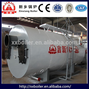 Fire tube gas hot water heater boiler