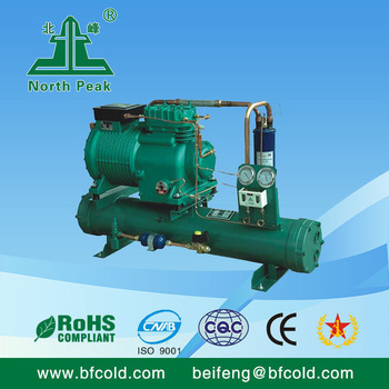 Semi Hermetic industry chiller Refrigeration Capacity R22
