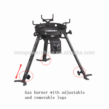 C3201B Gas Burner with 18 carbon steel wok kit