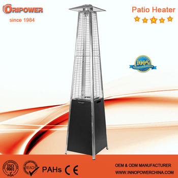 CE approval black color pyramid flame patio heater