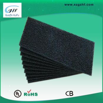 Fire resistant activated carbon polyurethane material dust filter mesh