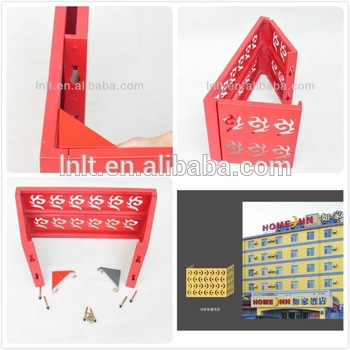 Outside decorative powder coating aluminum air conditioner cover with competitive price