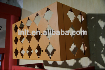 Aluminum cladding panels for air conditioner cover or vent with customized patterns