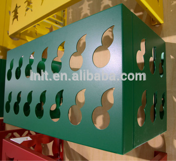 Aluminum cladding panels for air conditioner cover or vent with customized patterns