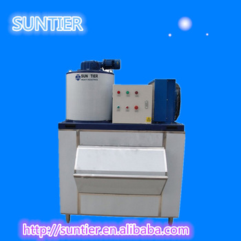 SUN TIER easy operation heavy duty refrigerator price water saving snow flake ice making machine