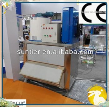 SUN TIER 100Kg flake ice making plant ice flaker producer industrial ice block making machine