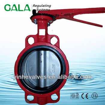 red butterfly valve