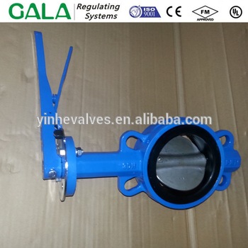 API 609 Class 125 DN40 lug butterfly valve Lever Operated