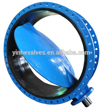 Stainless Steel Shaft Bronze Bushing Ductile Iron From DN200 To DN250 Flange Butterfly Valve