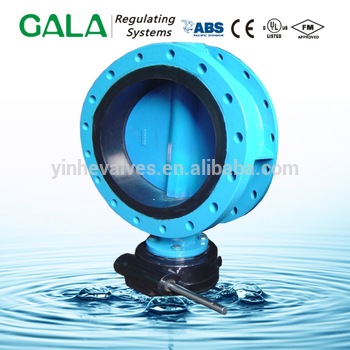 Electro Actuator Double Flange Butterfly Valve With ISO5272 Standard