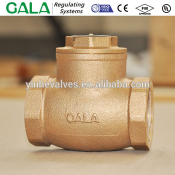 swing check valve bronze