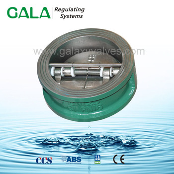 wafer dual plates spring check valve with cf8m disc