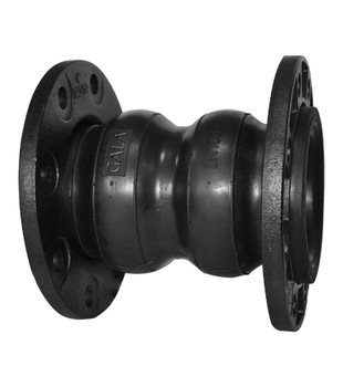 twin sphere rubber joint with floating flanges