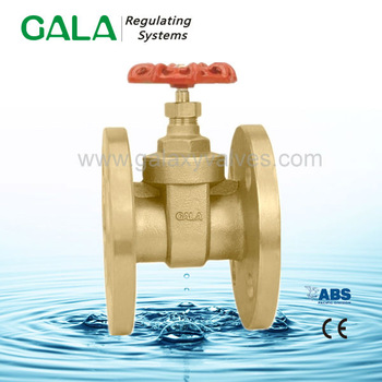 Brass flange ends manual operation gate valve control gate valve