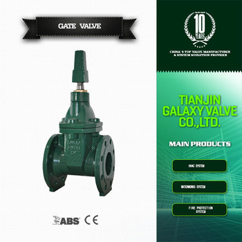 Cast iron bronze trim direct buried BS 5163 type a b gate valve