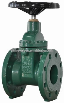DIN Non rising Stem Gate Valve With Flanged Ends