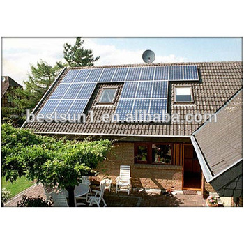 Complete 6000w Solar Power System Solar Panel PV Array Combiner Inverter Controller Battery Ground rack Roof rack Cable