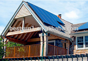 3KW solar energy lawn lamp solar on grid system aluminum profile for solar panel