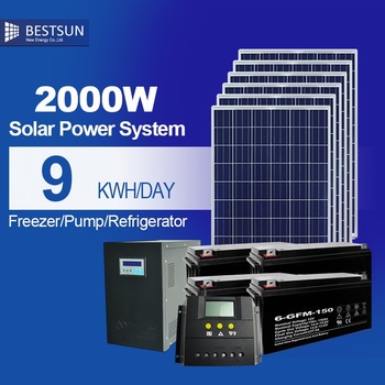 BESTSUN 2000W Factory direct portable solar home lighting system for areas lack of electricity