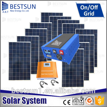 BESTSUN BFS 3000W Solar Panel Kits for Home Grid System 3KW with High Quality