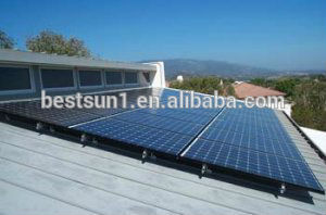 BESTSUN 10KW solar water heater system with poly 200w or 250w PV design