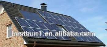6000w domestic use solar and wind power hybrid system