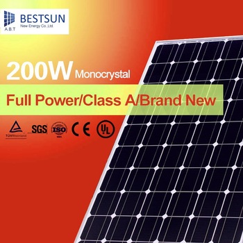 TUV CE ISO certified low price monocrystalline solar panel 200w 250w