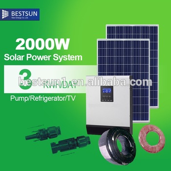 BestSun off grid solar power system from BestSun 1000W 2KW 3KW 5kW with AC output 220V 240V