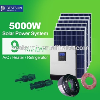 BestSun manufacturers of solar power system in China 1kw to 5kw solar power system for home