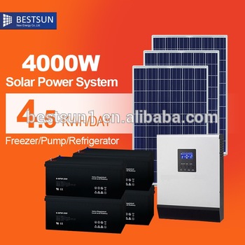 Factory directly sale poly solar power system home per watt polycrystalline home system 260w poly solar panel 4KW