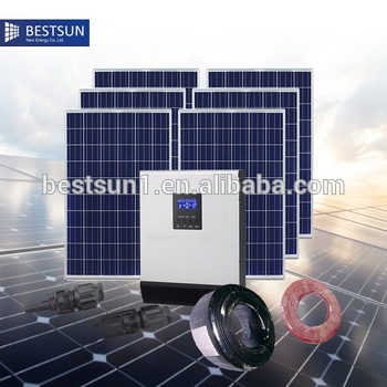 BestSun Hot Selling solar system off grid solar power system 5000w with 48V dc to ac solar inverter