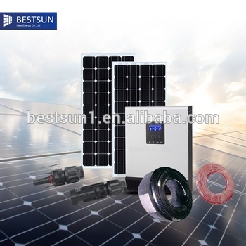 BestSun 1000w complete solar home system with 260w poly solar panel 2017 solar power system