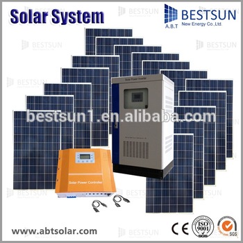 BESTSUN solar panel 15000W pure sine wave power inverter with charger generator
