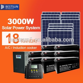 BUETSUN Factory directly sale poly solar power system 3000W home systemigh