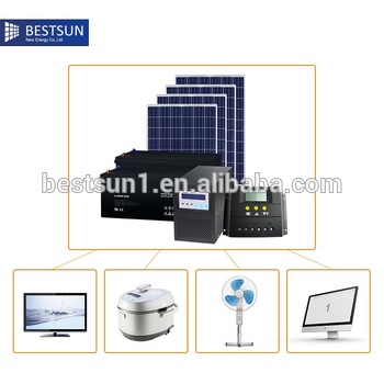 solar power system energy 1000w 1kw off grid system home use sytsem from BestSun