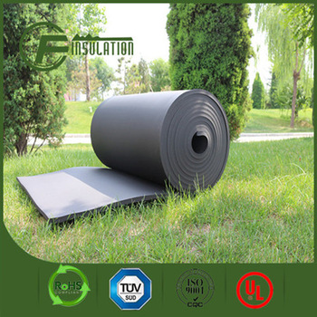 Black or White Rubber Foam Roll Sheet with Adhesive Laminated