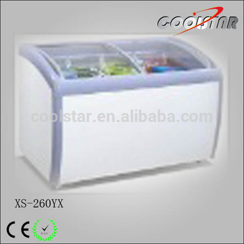 260L mobile deluxe arch freezing showcase