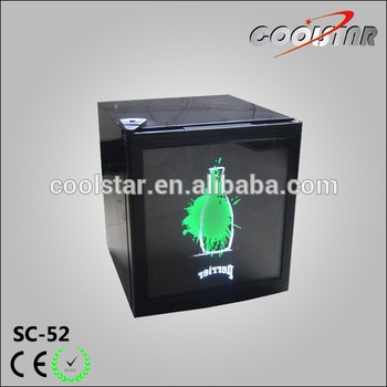 Mini desk fridge in chain stores and supermarkets