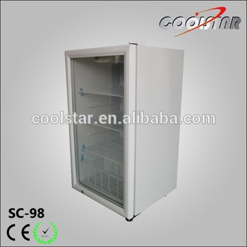 Movable mini countertop built in refrigerator