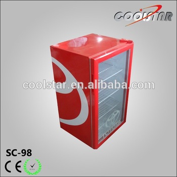 Colorful vertical direct cool refrigerator
