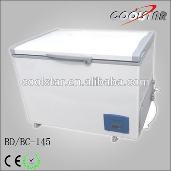 portable top open chest freezer commercial deep freezer 145L