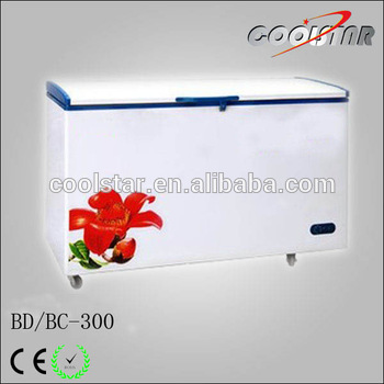 Top open electric foaming layer ice cream deep chest freezer