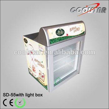 Commercial small glass door ice cream displayer
